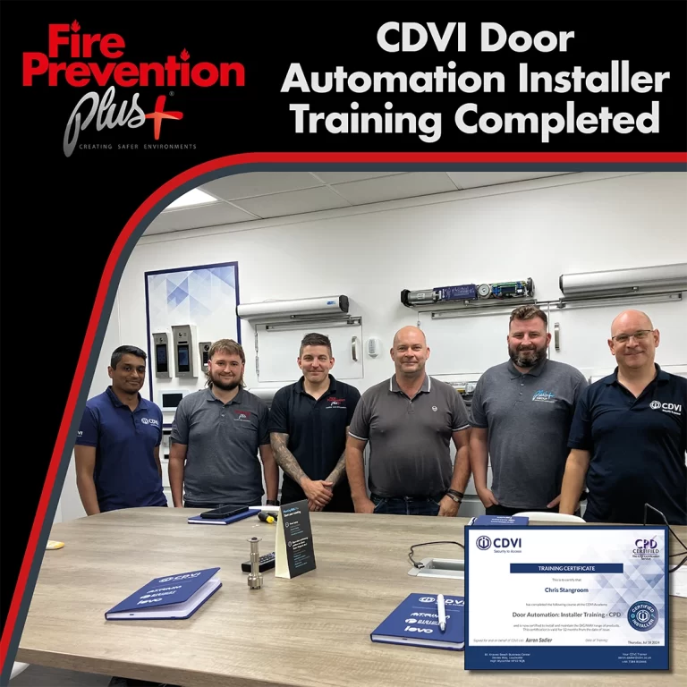 Group of staff at CDVI Training Course