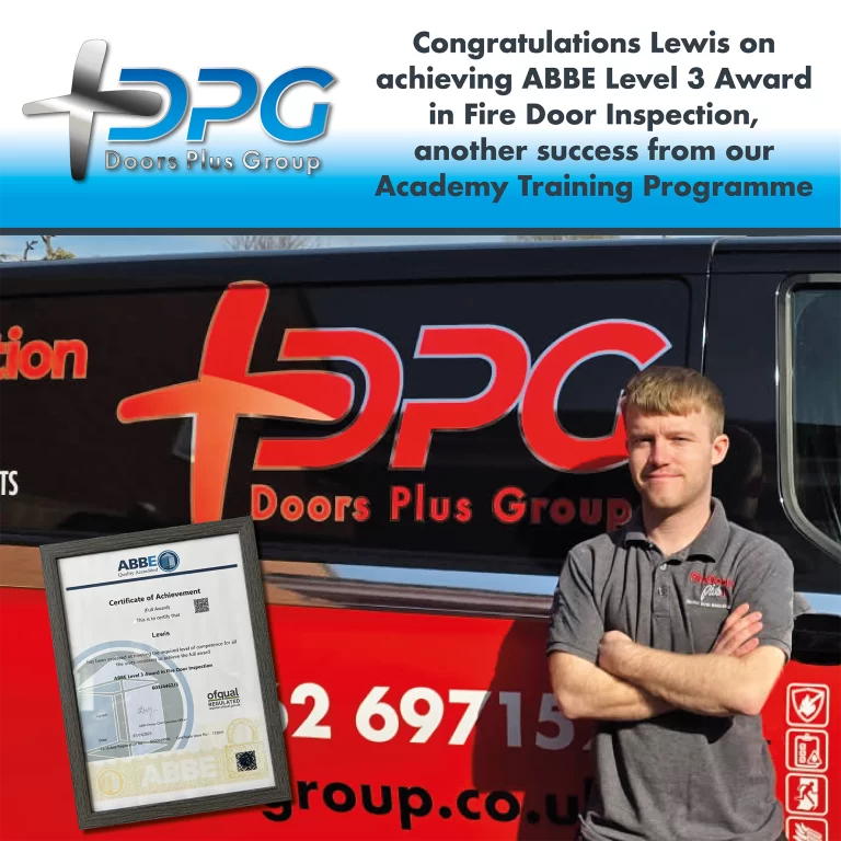 Lewis Level 3 Fire Door Inspection Award