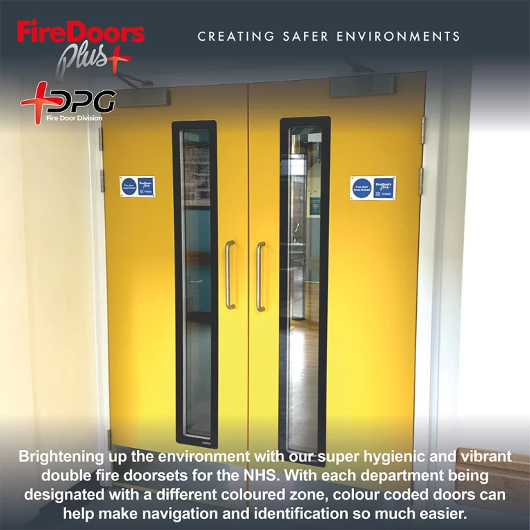 NHS Fire Doors - Yellow Colour - Nov 2025